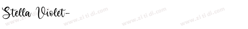 Stella Violet字体转换